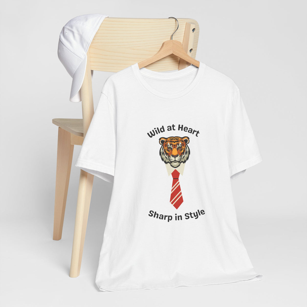 Wild at Heart Tiger Tee - Unisex Jersey Short Sleeve Shirt for Bold Style - Conscience Garment