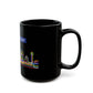 Mind The Gap Black Mug Neon City Skyline Coffee Cup (11oz & 15oz)