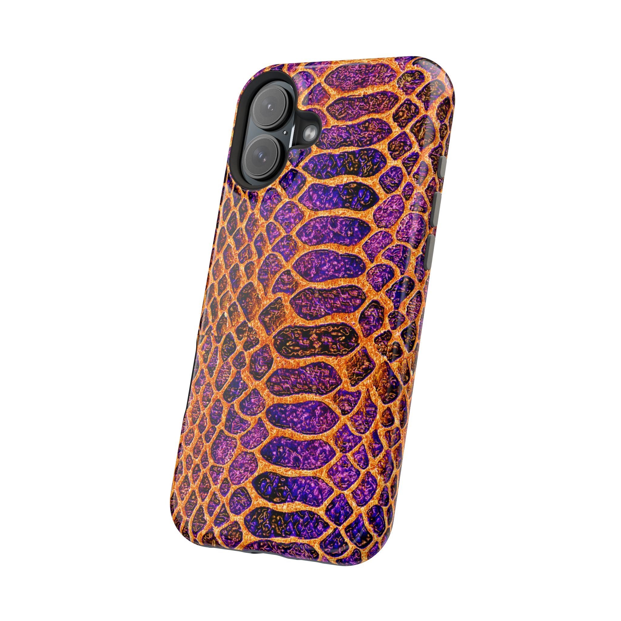 Purple-Gold Snake Skin Magnetic Impact Case