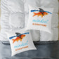 Mindset Is Everything Square Throw Pillow – Goldfish with Shark Fin Motivational Accent Pillow