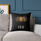 Tiger Eyes 'ICU' Square Pillow – Bold Wildlife Accent Cushion