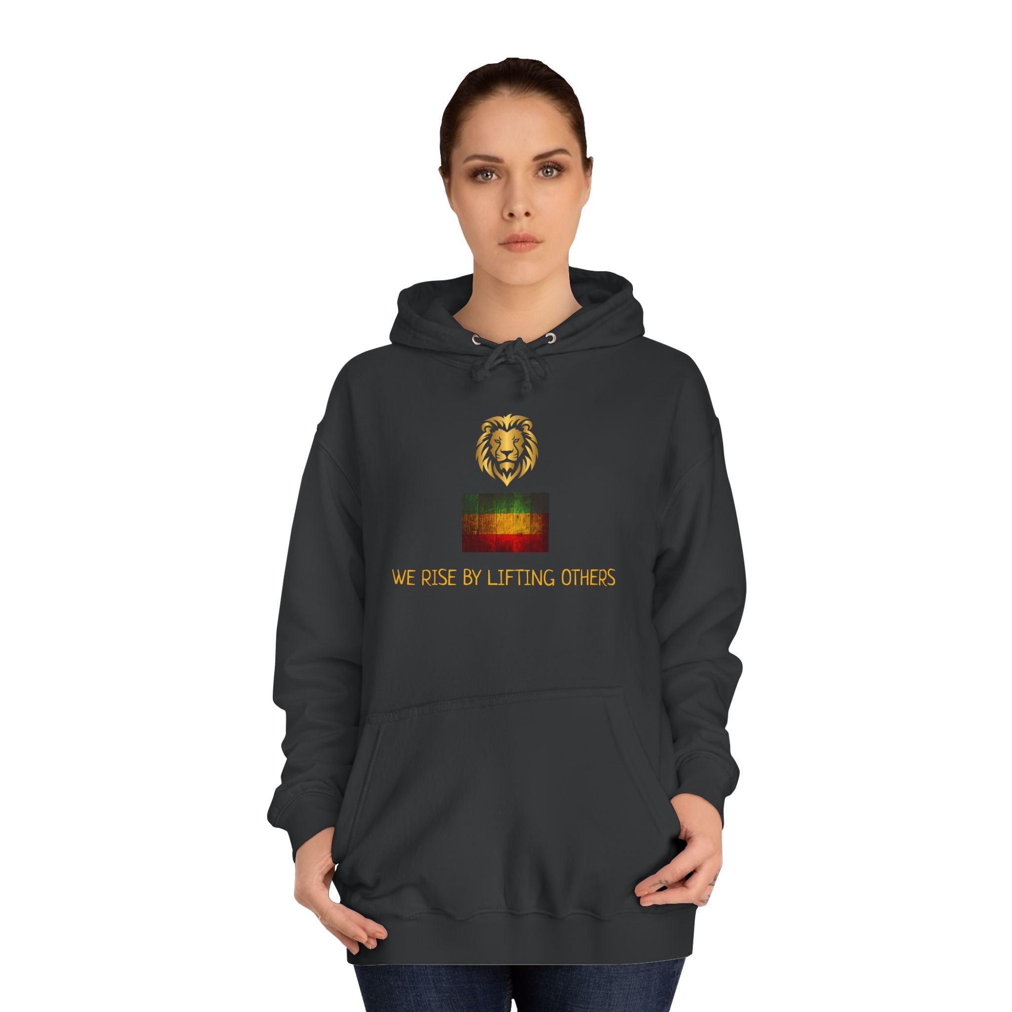 We Rise By Lifting Others Hoodie — Inspirational College Sweatshirt