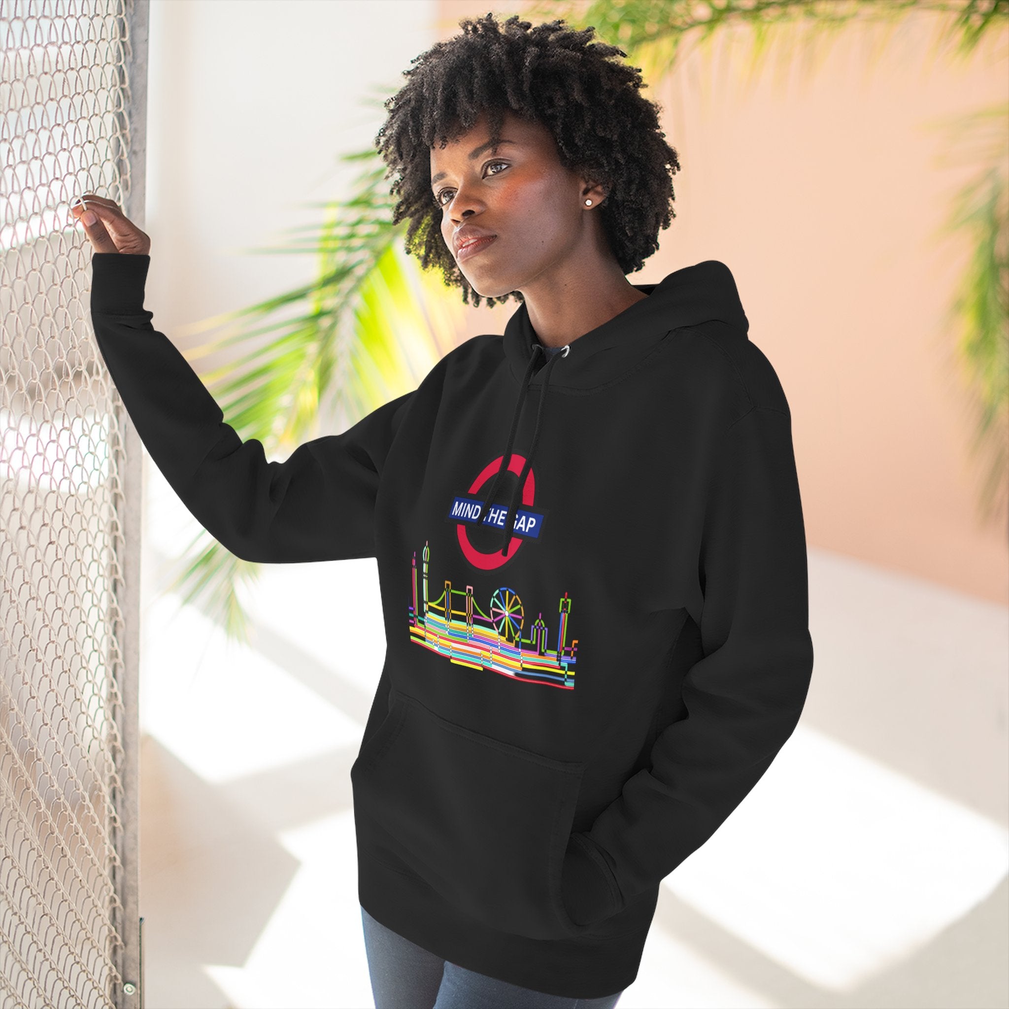 Urban Cityscape Hoodie - Take a Stand Against the Gap, Cozy Fleece Sweatshirt, Streetwear, Casual Outfit, Ideal Gift