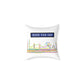 Mind The Gap London Skyline Throw Pillow