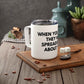 Insulated Coffee Mug – "When You Excel They Will Spreadsheet About You" Travel Tumbler, Funny Office Gift for Coworkers & Accountants