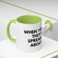 Funny Office Coffee Mug — “When You Excel They Will Spreadsheet About You” Accent Mug
