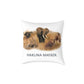 Hakuna Matata Safari Animal Square Pillow