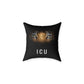 Tiger Eyes 'ICU' Square Pillow – Bold Wildlife Accent Cushion