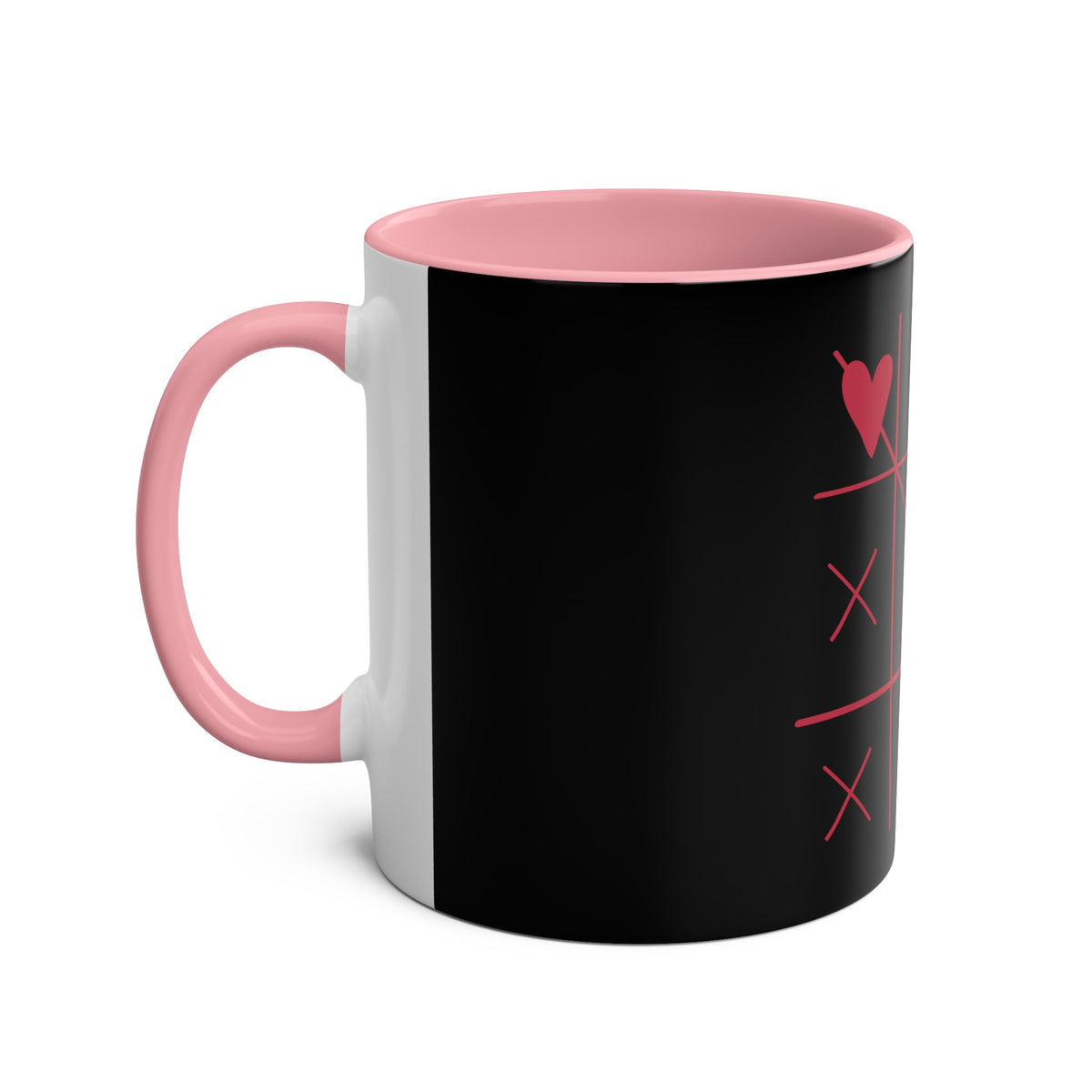 Hearts and Crosses Coffee Mug,  11oz - Conscience Garment