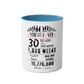 30th Birthday Two-Tone Coffee Mug, 11oz