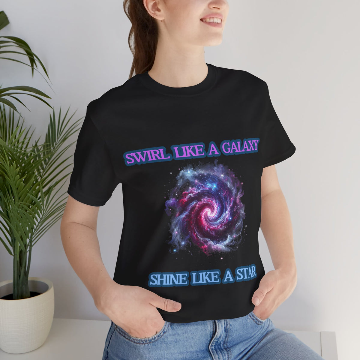 Galaxy Swirl T-Shirt - Swirl like a galaxy, shine like a star - Conscience Garment