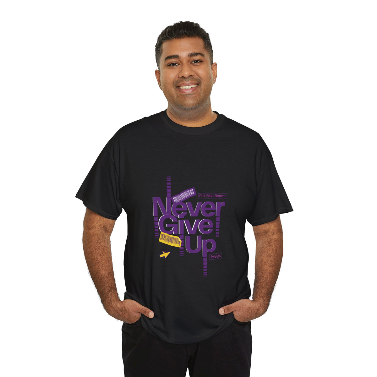 Never Give Up Unisex Tee - Conscience Garment