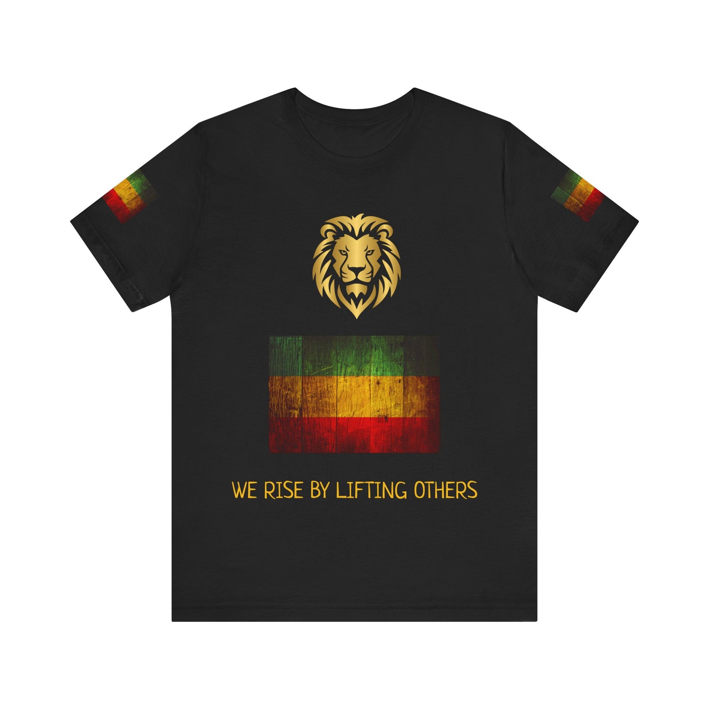 We rise by lifting others, Reggae Love Unisex T-shirt, Celebrate Unity, Peace, Culture, Music, Africa, Jamaica, Gift for Music Lovers, Festivals, and Holidays - Conscience Garment