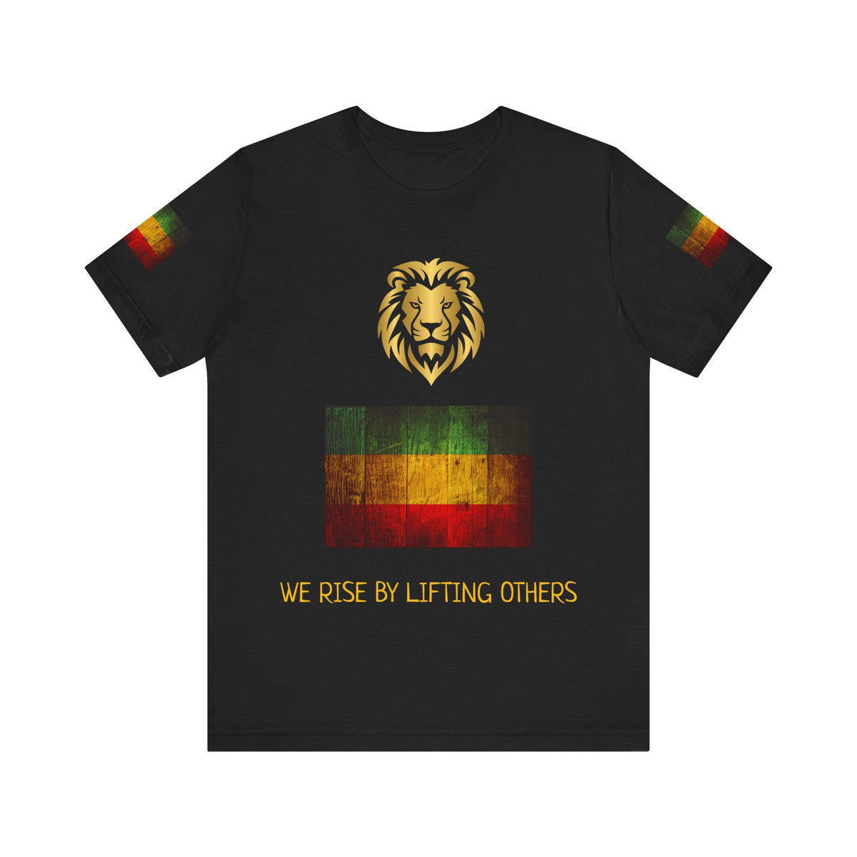 We rise by lifting others, Reggae Love Unisex T-shirt, Celebrate Unity, Peace, Culture, Music, Africa, Jamaica, Gift for Music Lovers, Festivals, and Holidays - Conscience Garment