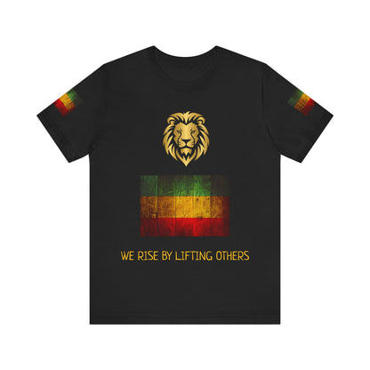 We rise by lifting others, Reggae Love Unisex T-shirt, Celebrate Unity, Peace, Culture, Music, Africa, Jamaica, Gift for Music Lovers, Festivals, and Holidays - Conscience Garment