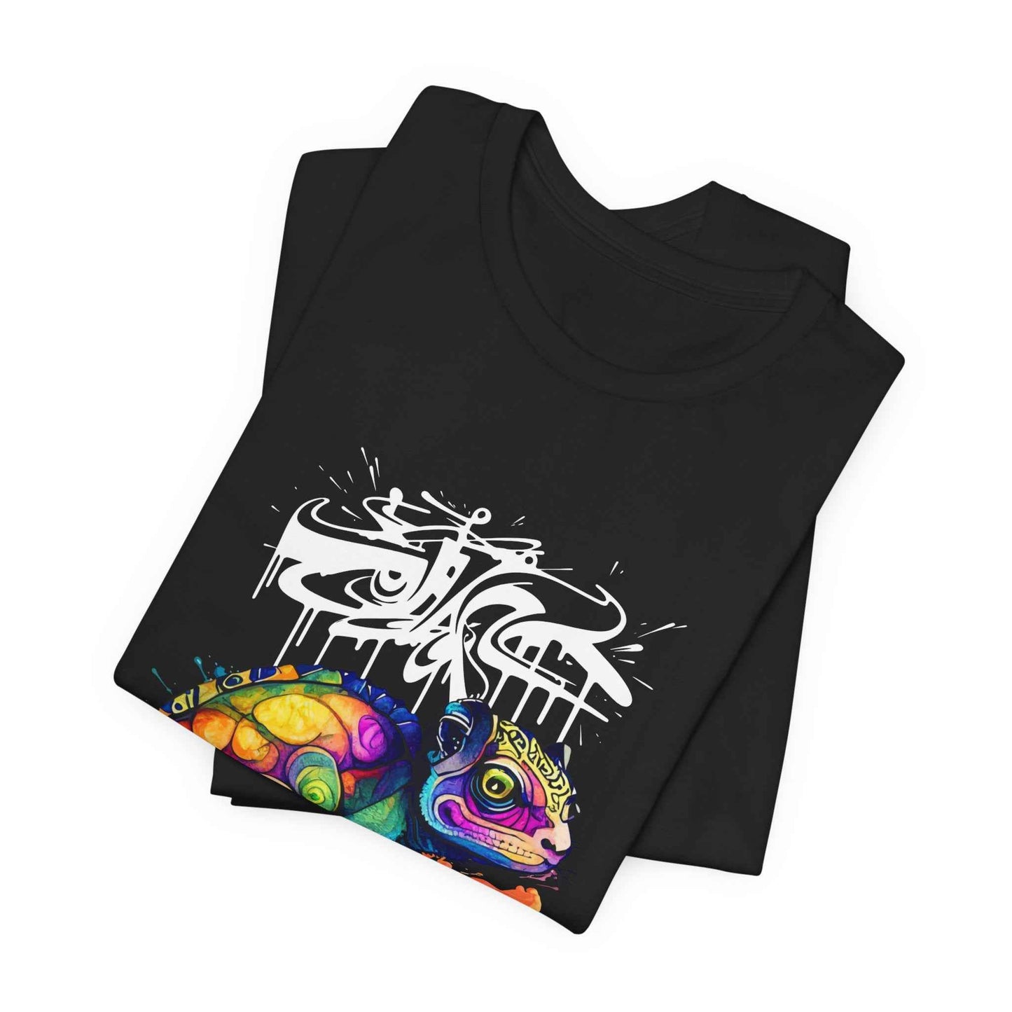 Chameleon Prism T‑Shirt — Colorful Psychedelic Lizard Graphic T-Shirt