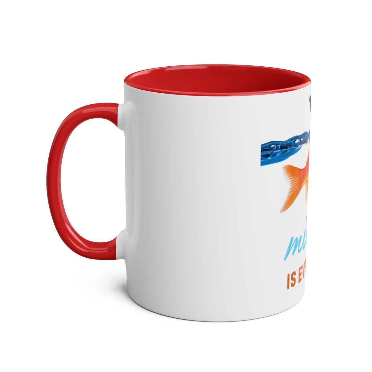 Mindset is Everything Two-Tone Coffee Mug, Birthday Gift, 7 Colors - Conscience Garment