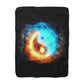 Yin Yang Sherpa Fleece Blanket – Spiritual Balance Gift
