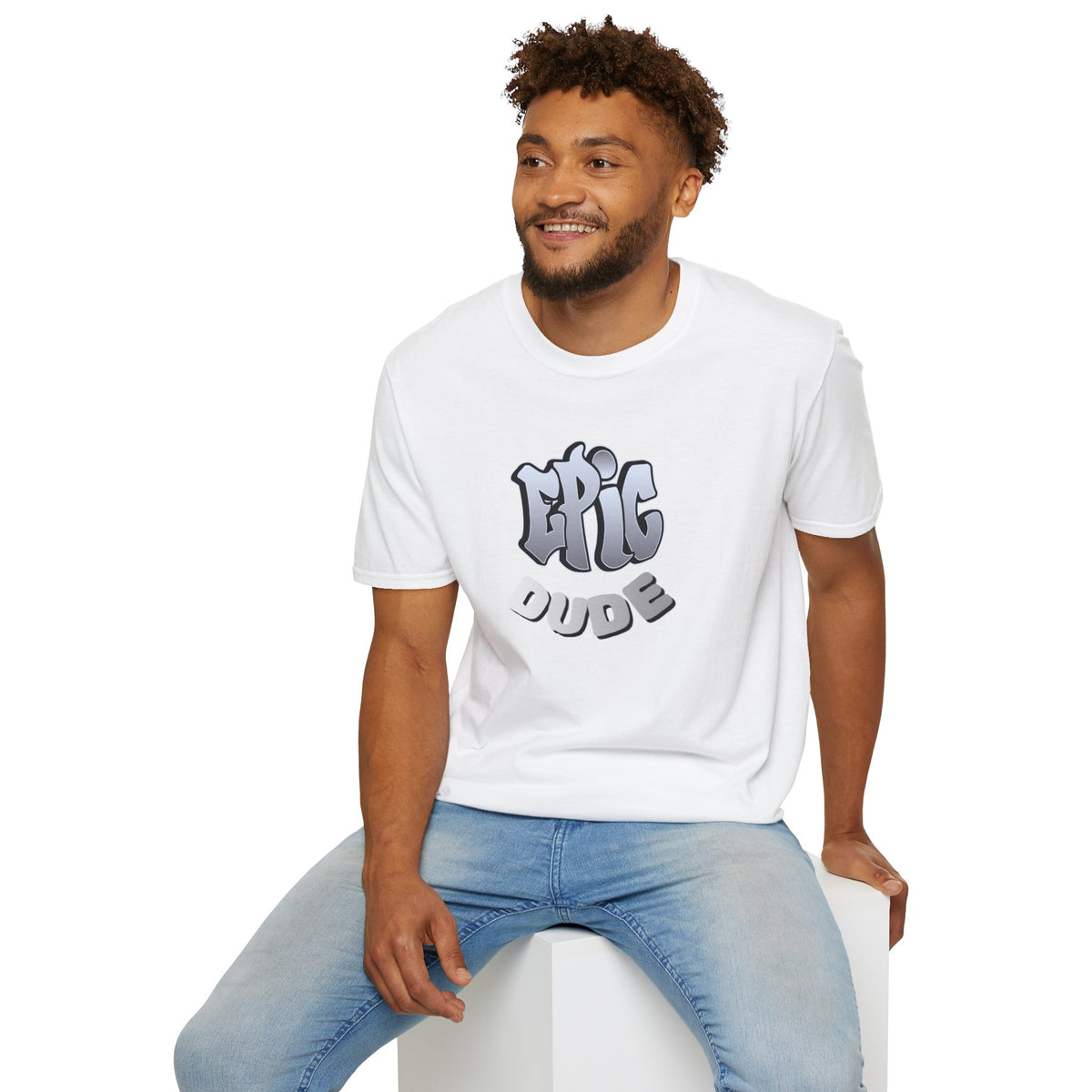 “EPIC DUDE” Graphic T-Shirt – Playful Streetwear Gift