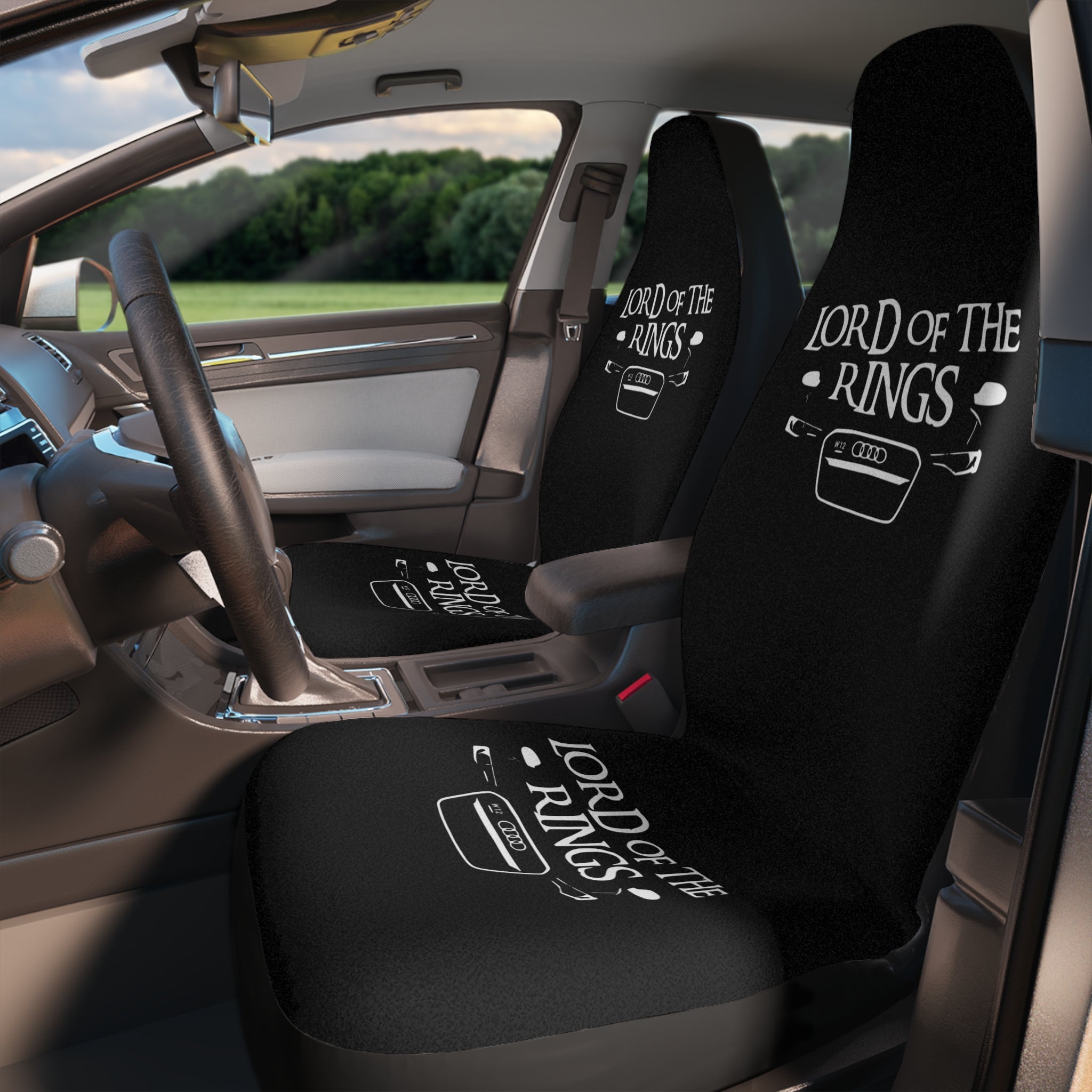 Lord of the Rings Car Seat Covers — Black Fantasy Car Seat Protector