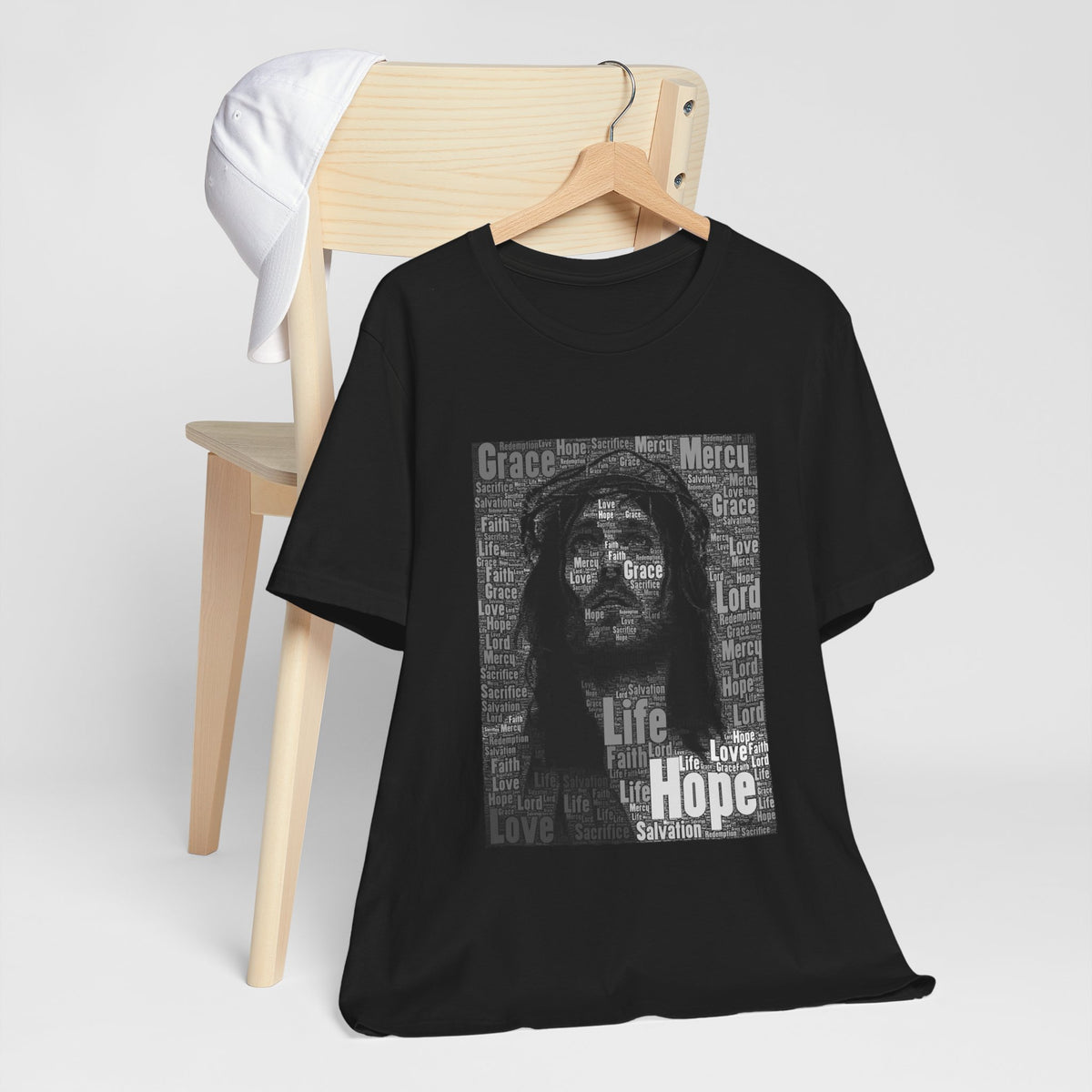 Jesus Christ with Inspiring Words T-shirt - Conscience Garment