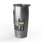 Never Forget Retro Vagabond 20oz Stainless Steel Tumbler - Cassette, VHS & Floppy Disc