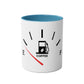 Funny Two-Tone Coffee Mug with Fuel Coffee Gauge Design - Conscience Garment