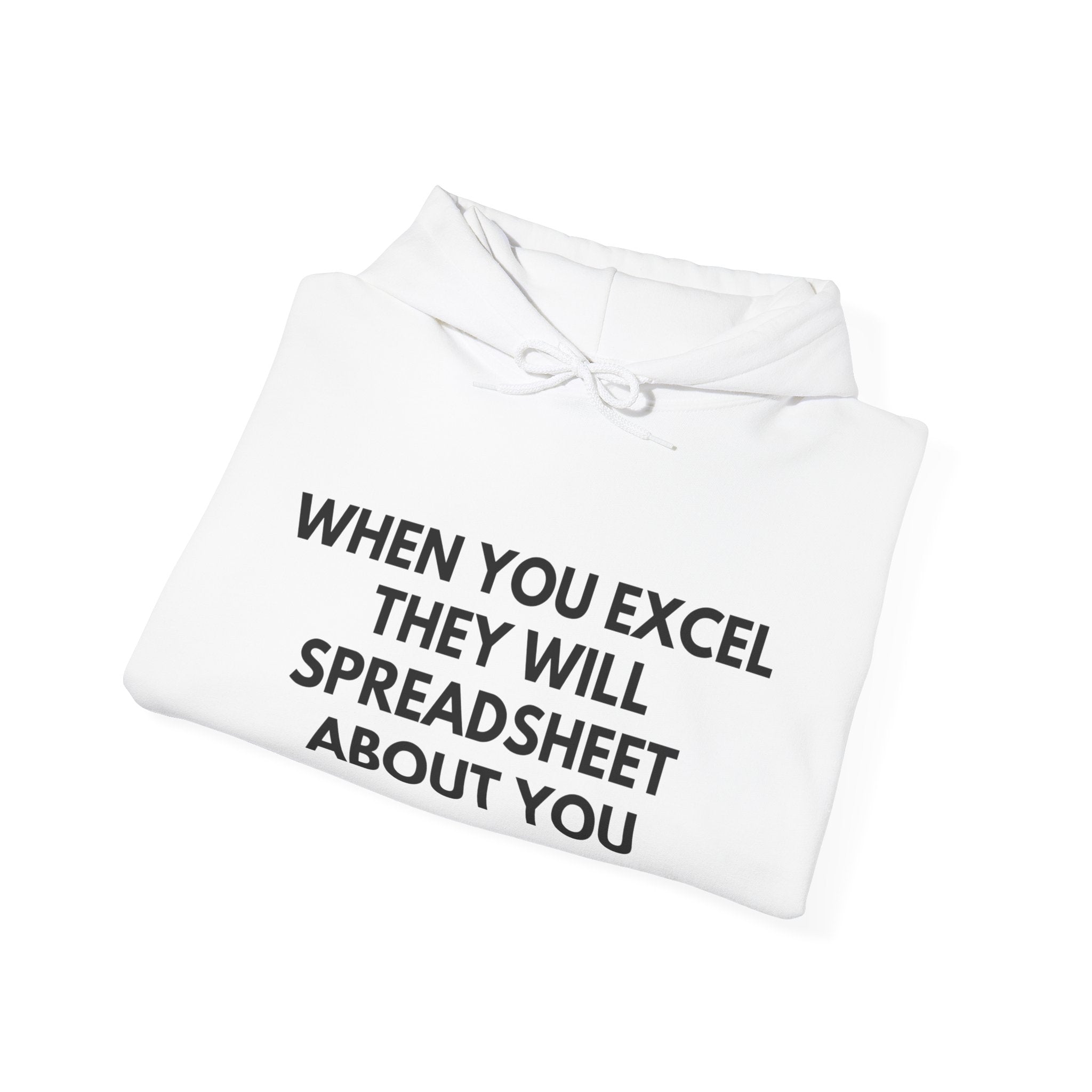 Hoodie - "When You Excel They Will Spreadsheet About You" Funny Office Sweatshirt