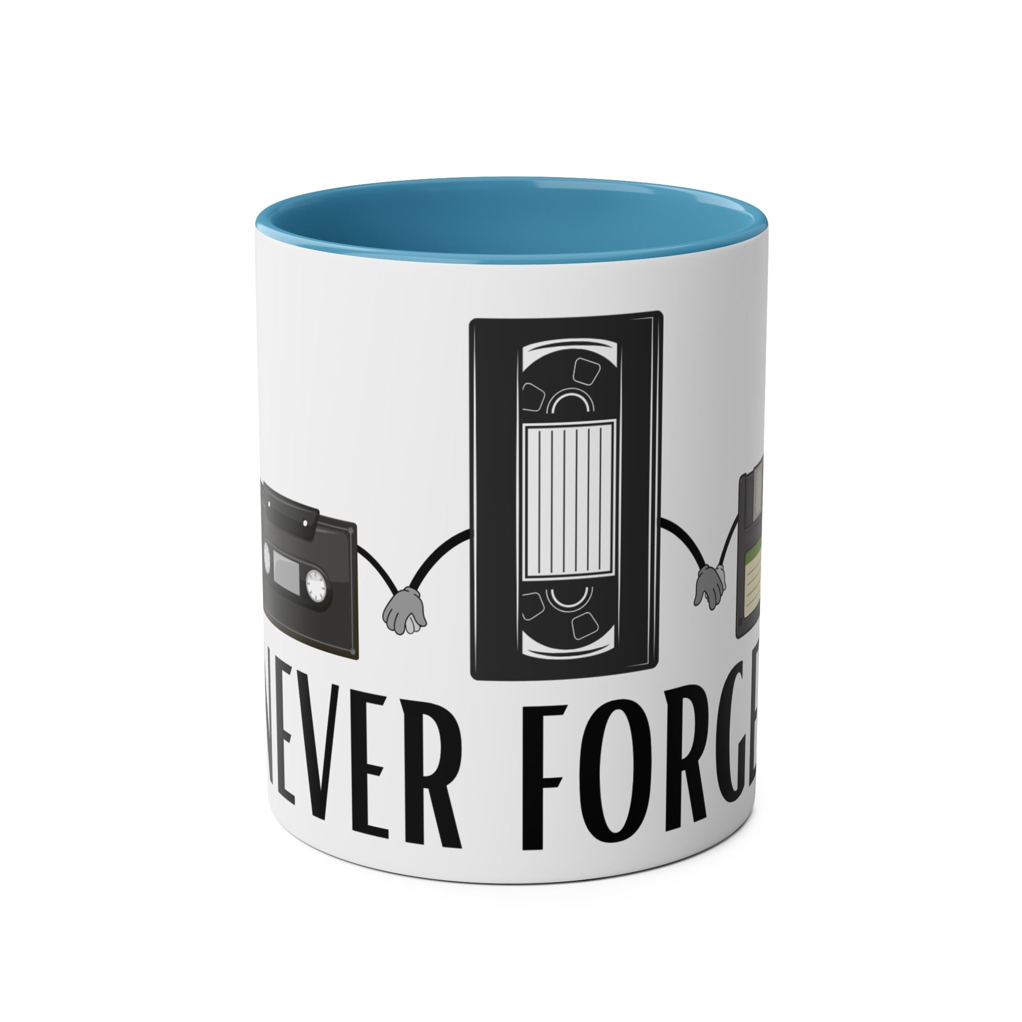 Never Forget, Mugs, 2 tone, Birthday Gift, Good Old Times, Conscience Garment, Coffee, Tea, Funny