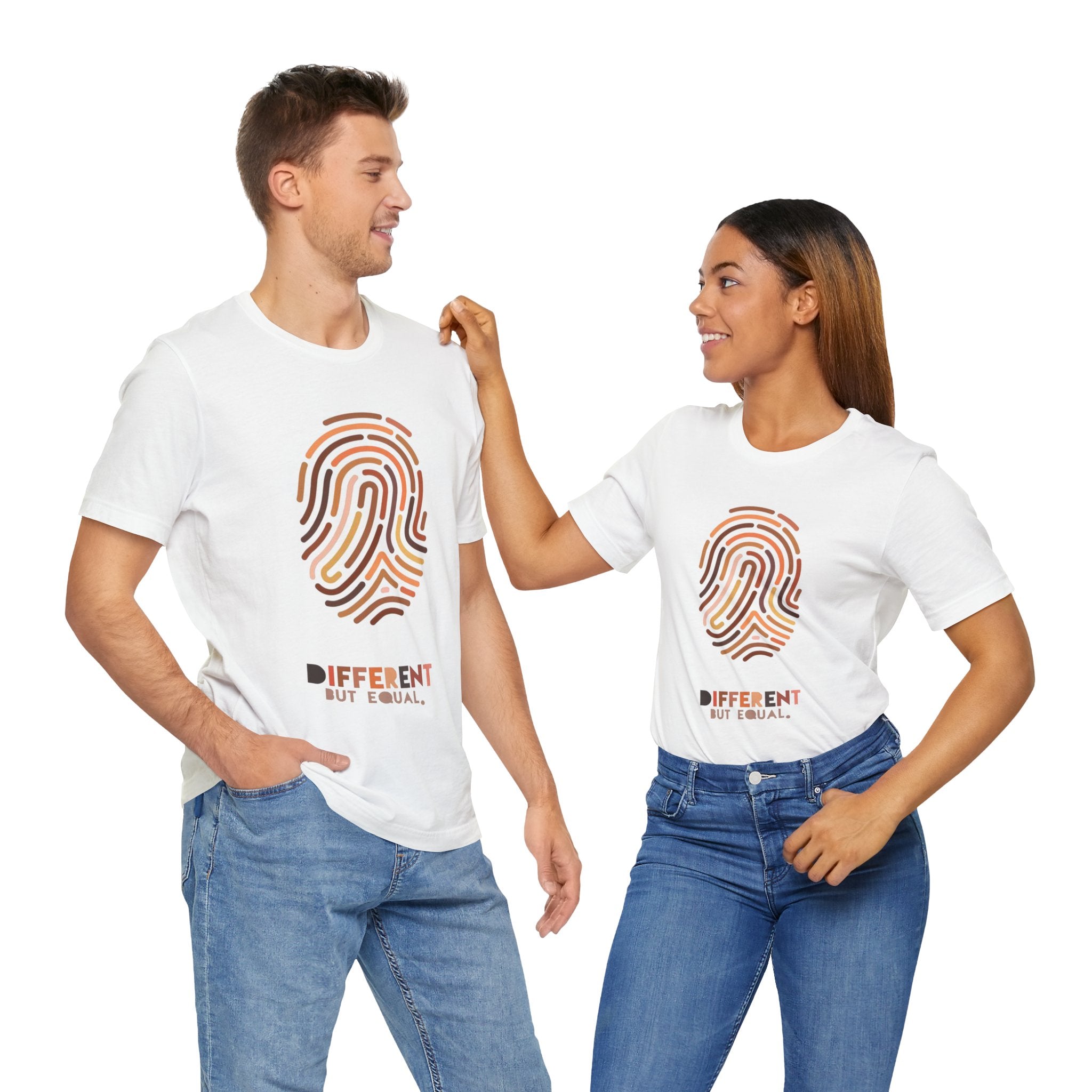 Different but Equal Fingerprint T-shirt