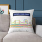 Mind The Gap London Skyline Throw Pillow