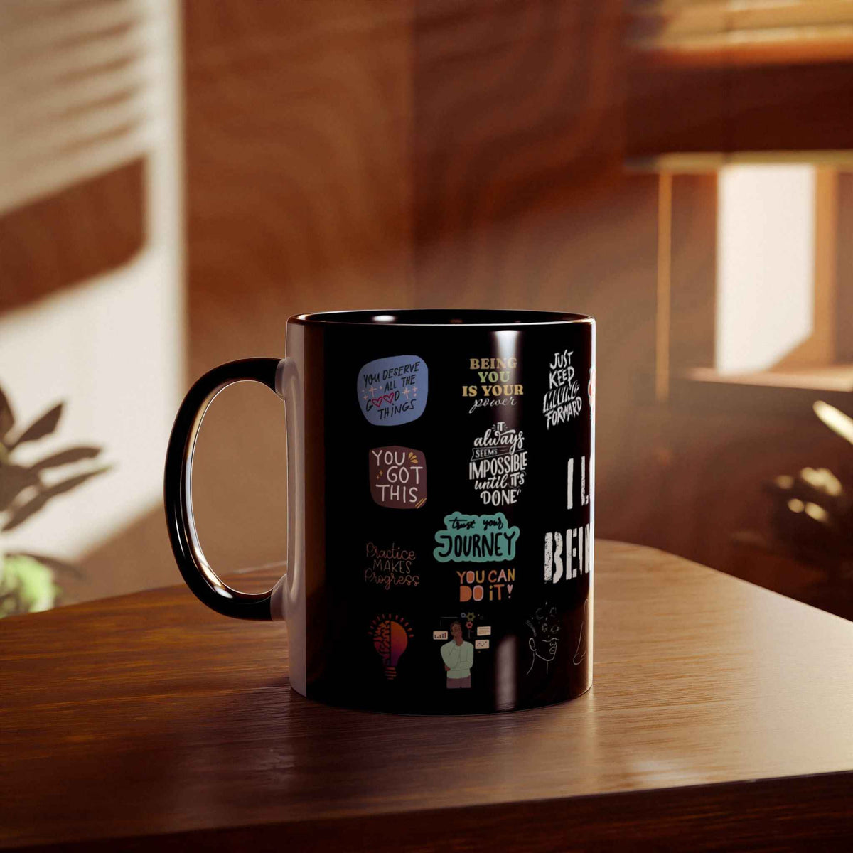 Love Yourself Two-Tone Coffee Mug, 11oz