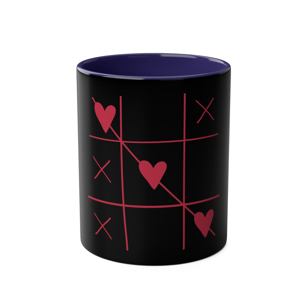 Hearts and Crosses Coffee Mug,  11oz - Conscience Garment