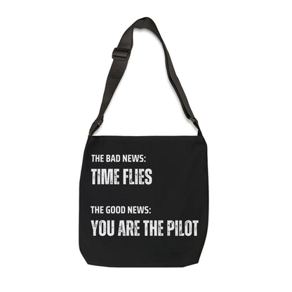Inspirational Adjustable Tote Bag, Motivational Gift for Travelers, Unique Travel Accessory, Practical Everyday Bag - Conscience Garment