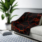 Lava Crackle Sherpa Blanket – Volcanic Noir Fleece Throw