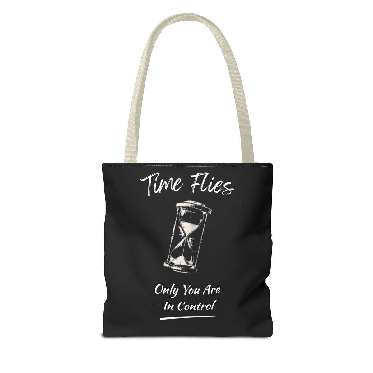 Time Flies Motivational Tote Bag
