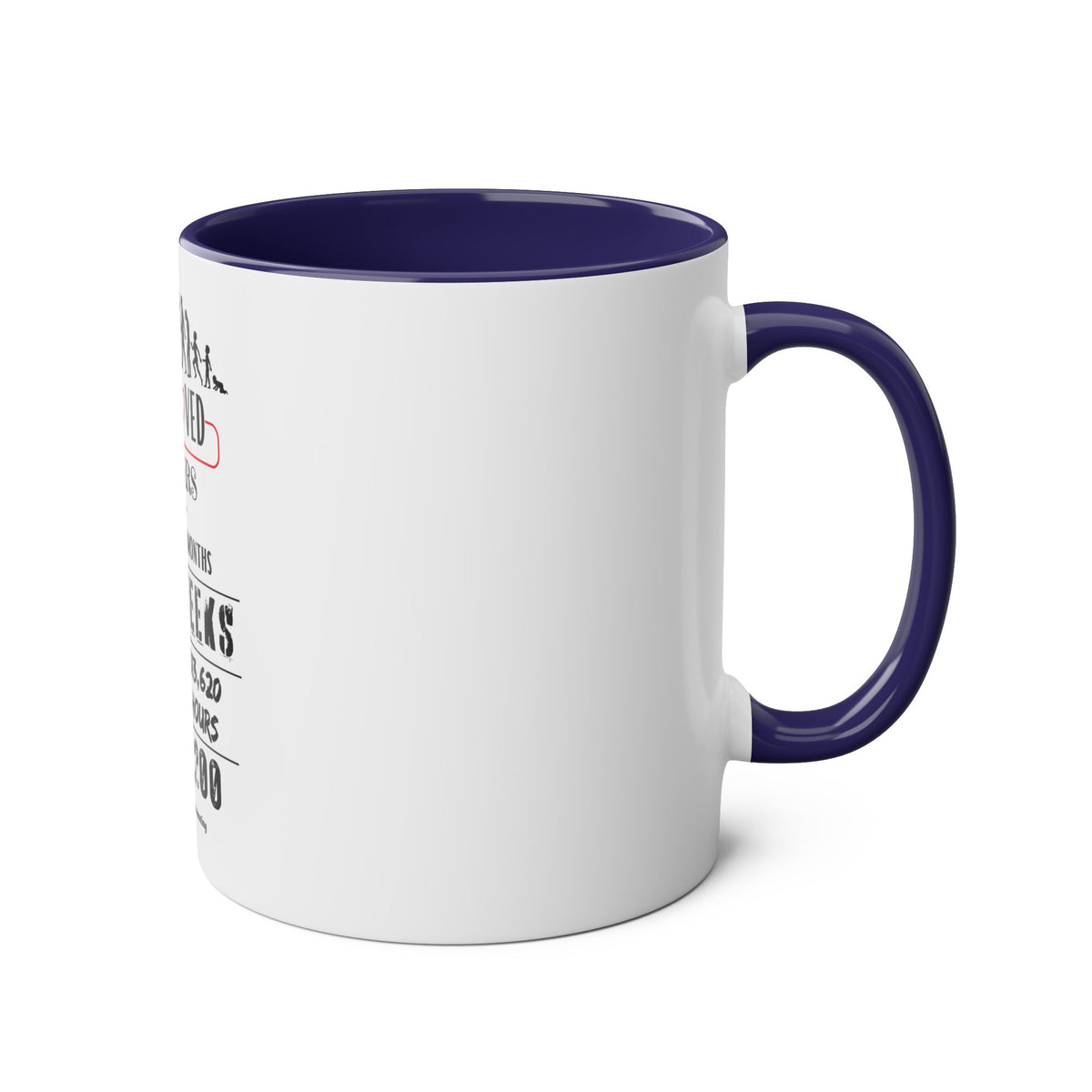 70th Birthday Two-Tone Coffee Mug, 11oz - Conscience Garment