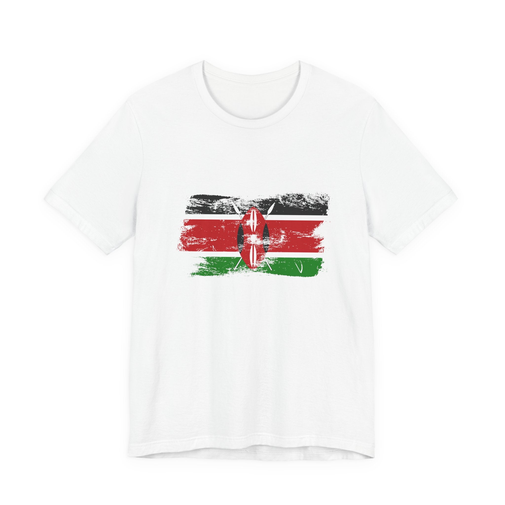 Kenya Flag Distressed T-Shirt - Vintage Kenyan Pride T-Shirt