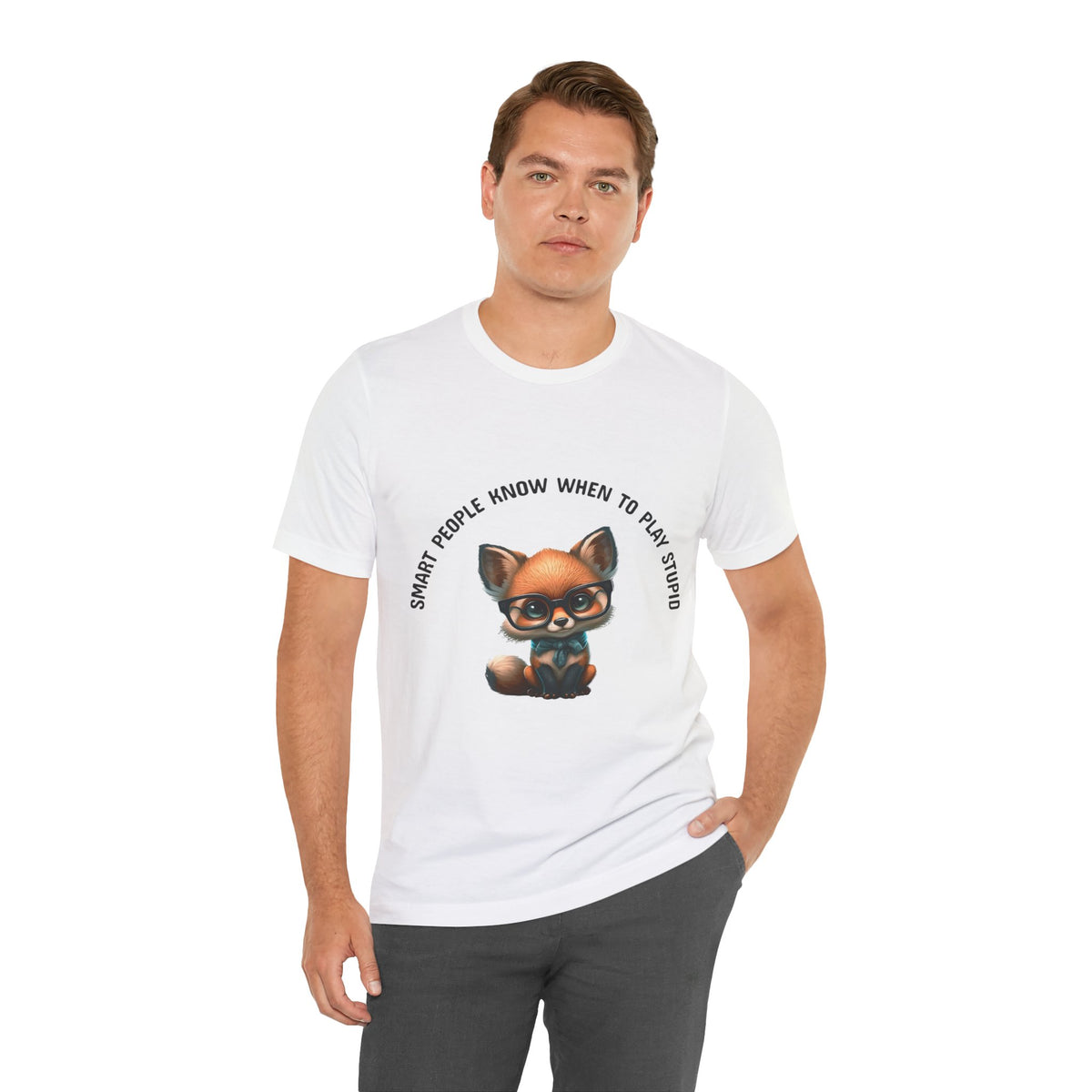 Cute Baby Fox Tee - Smart People Quote - Conscience Garment