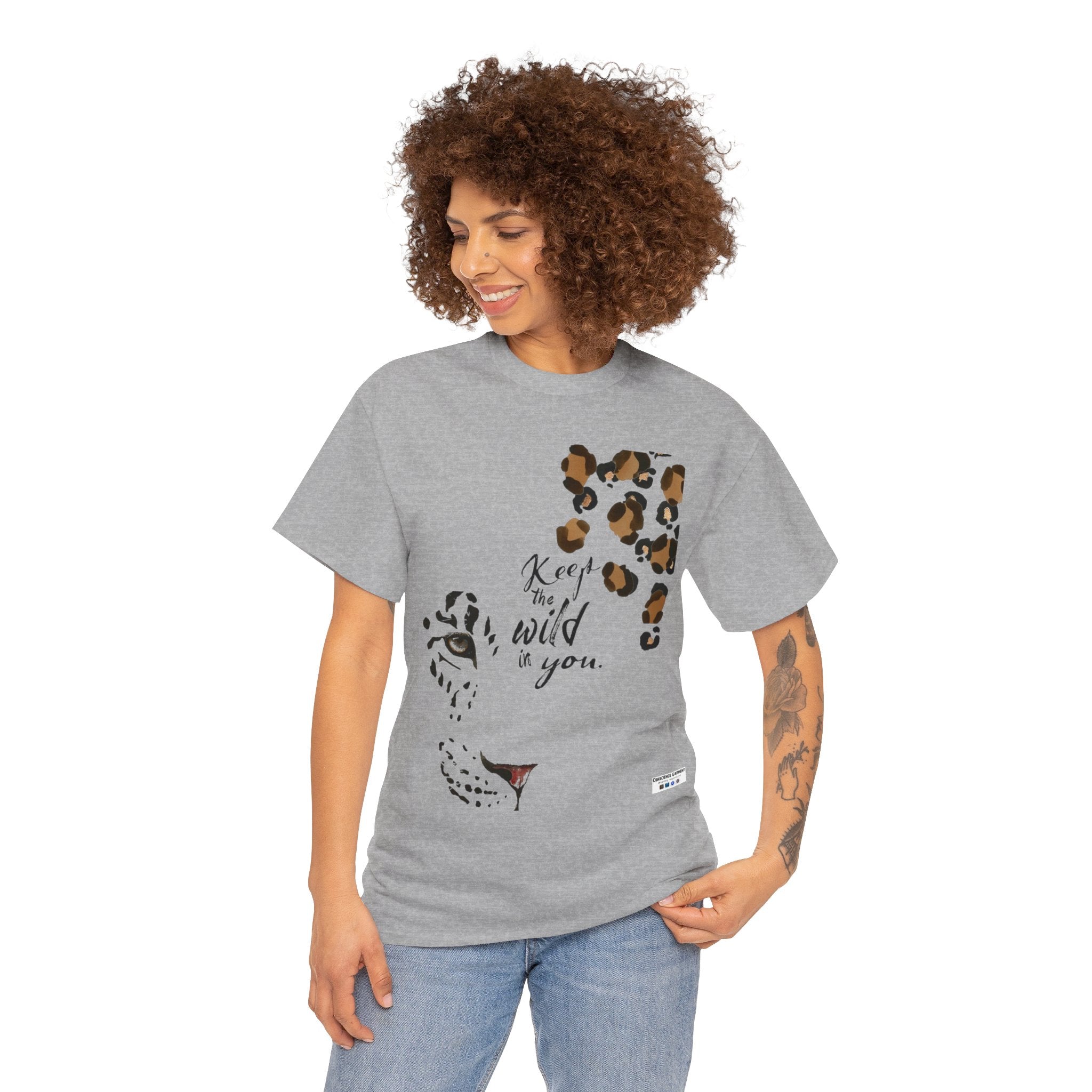 The Wild in You, Tiger, T Shirt, Lion, Nature, White, Ash, Sand, Sport Grey, Natural, Motivation, Inspiration, Mindfulness