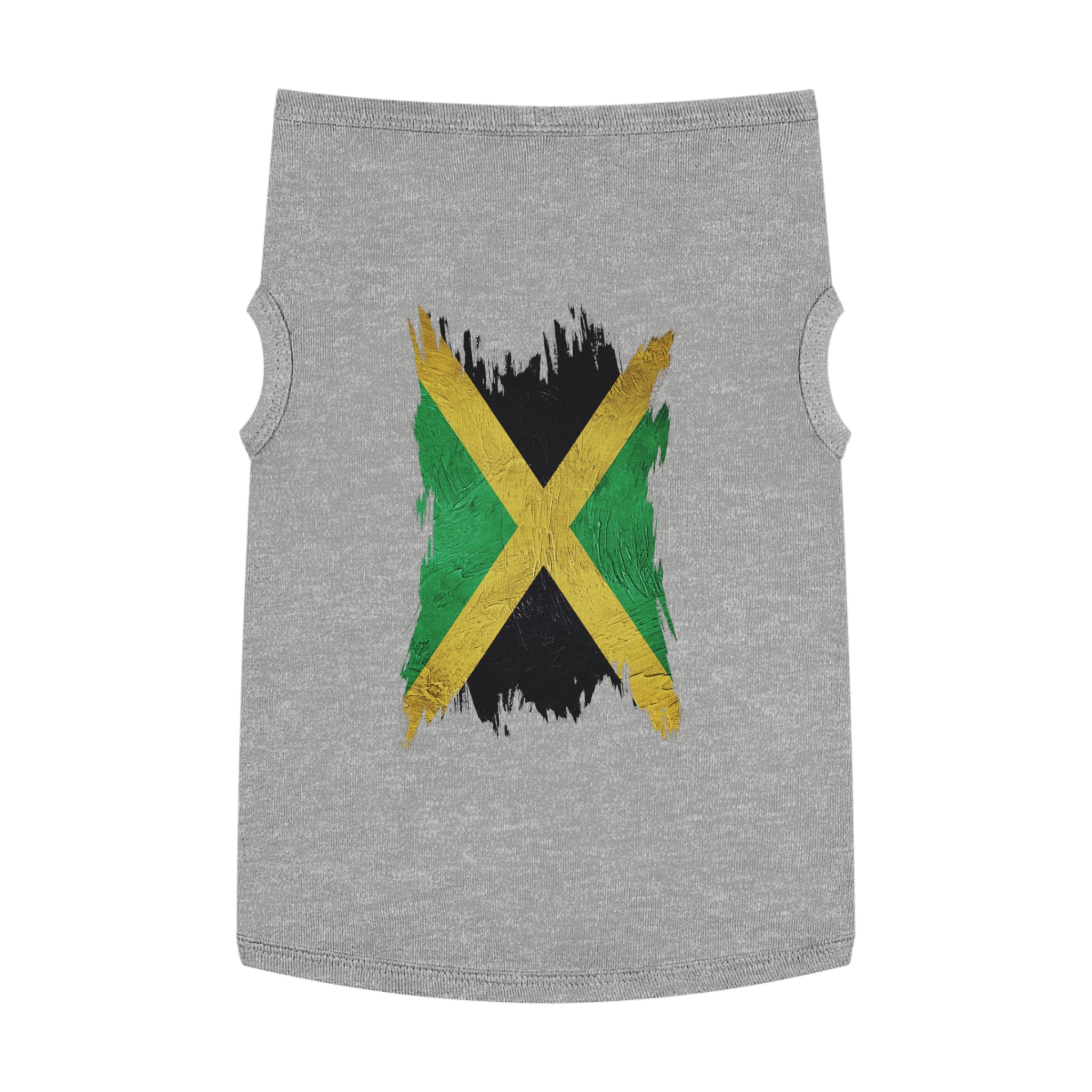 Jamaican Flag Pet Tank Top — Reggae Pride Dog Shirt