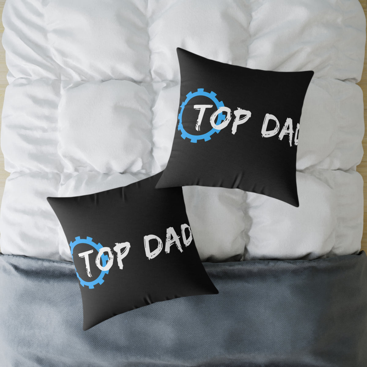 Top Dad Pillow — Square Decorative Throw Pillow