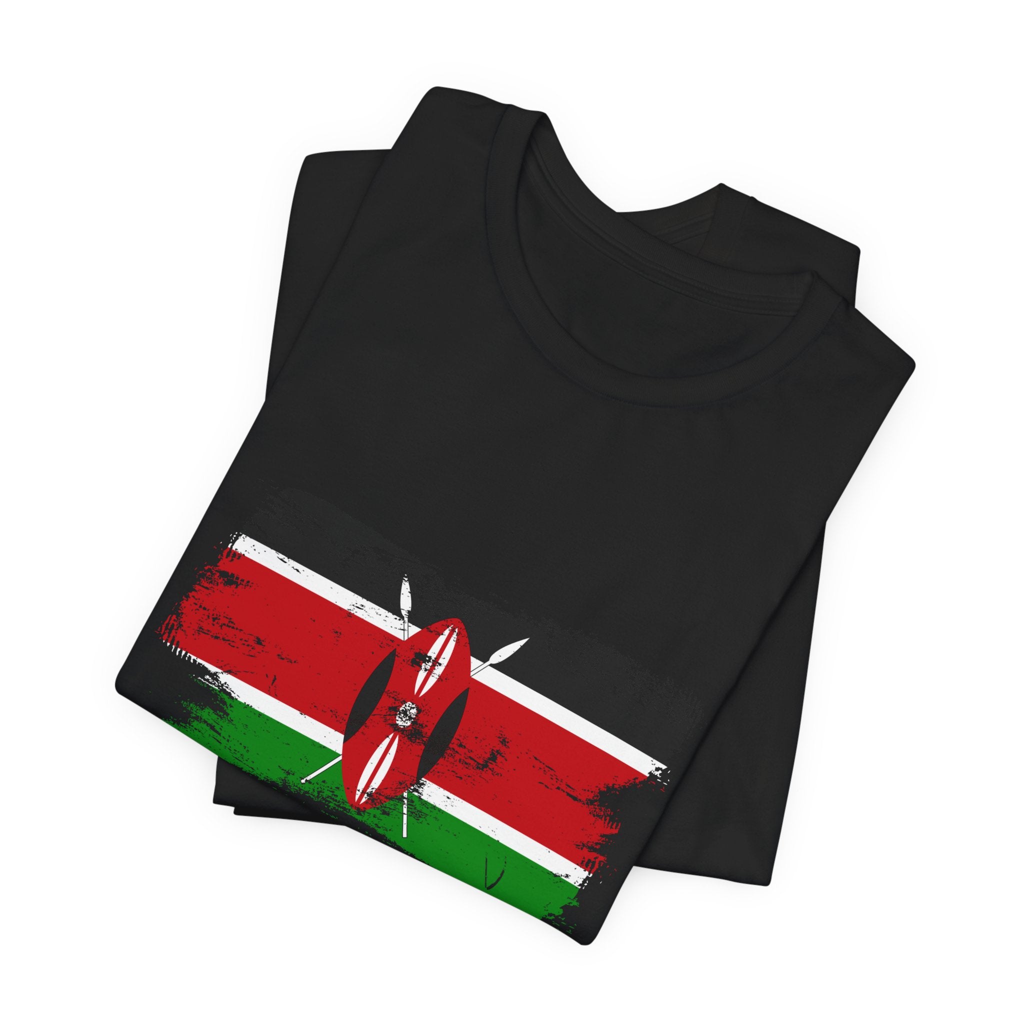 Kenya Flag Distressed T-Shirt - Vintage Kenyan Pride T-Shirt