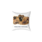 Hakuna Matata Safari Animal Square Pillow