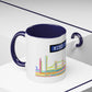 Mind the Gap Coffee Mug — Colorful City Skyline Accent Mug (11/15oz)