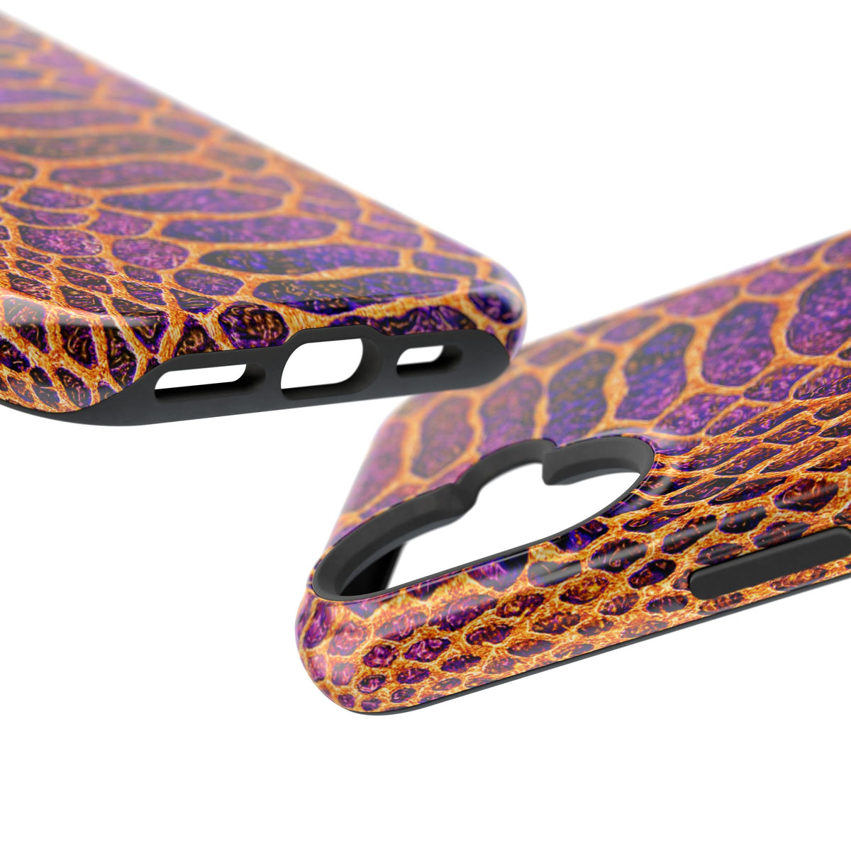 Purple-Gold Snake Skin Magnetic Impact Case