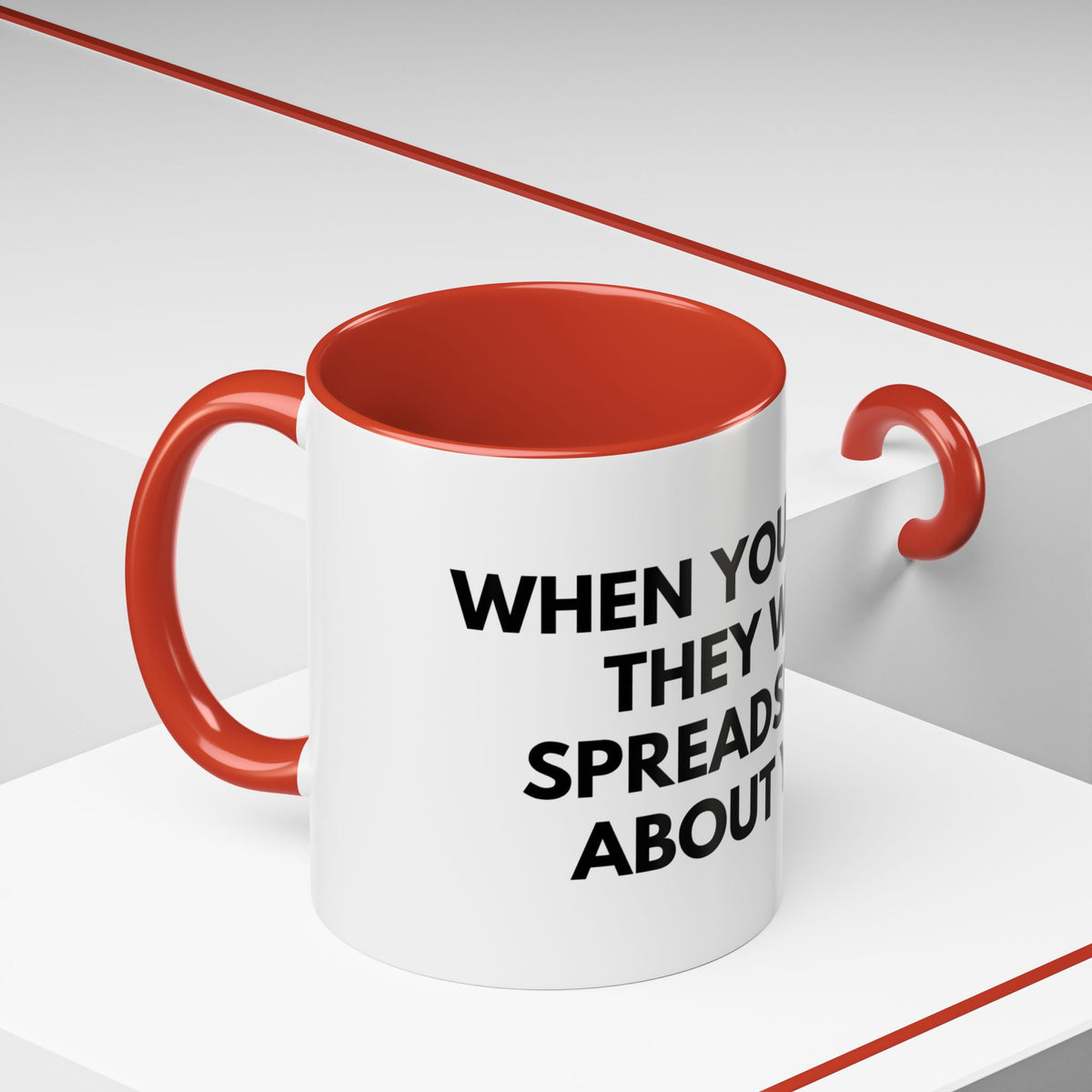 Funny Office Coffee Mug — “When You Excel They Will Spreadsheet About You” Accent Mug