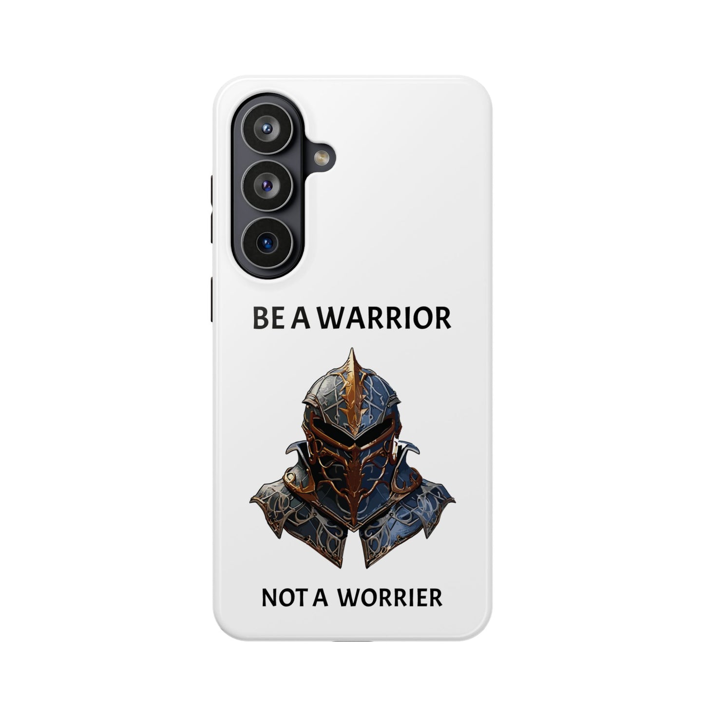 Phone Case — "Be a Warrior Not a Worrier" Impact-Resistant Magnetic Armor
