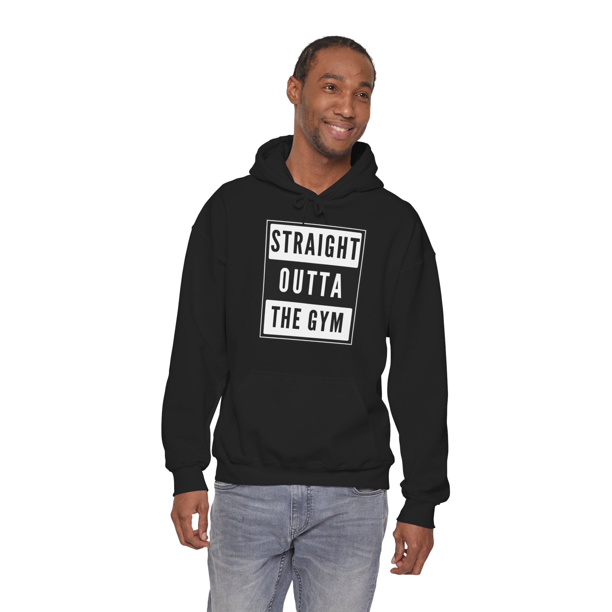 Straight Outta the Gym Hoodie — Workout Gym Hooded Sweatshirt