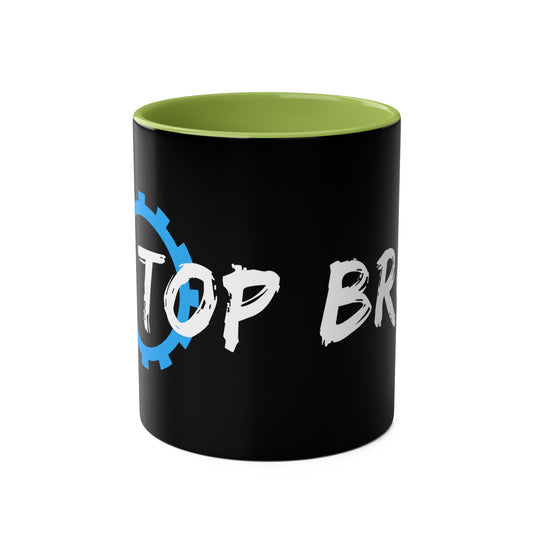 Top Bro Coffee Mug - Two-Tone, 11oz